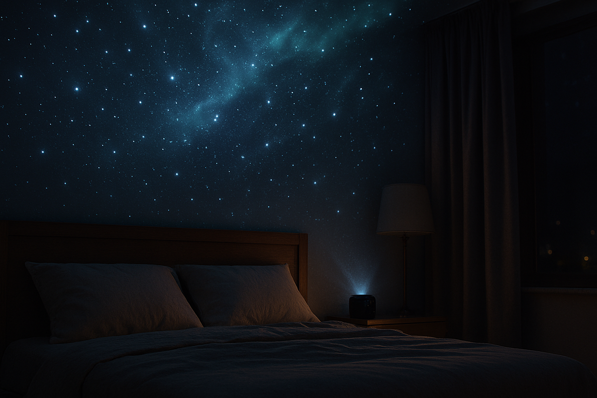 Projector Mood Lighting for Cozy Spaces
