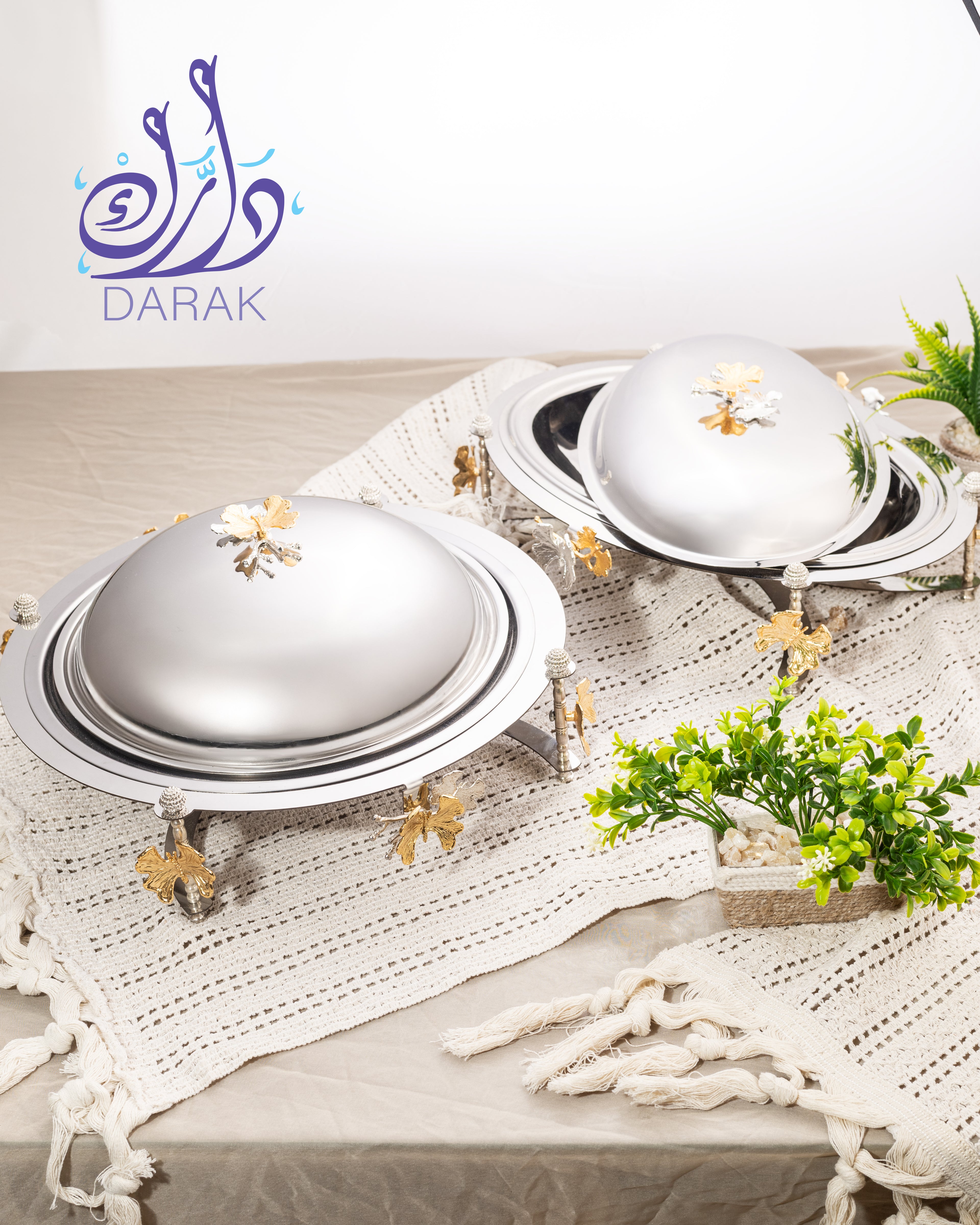 Farasha Pavilion Dome Servers – Set of 2