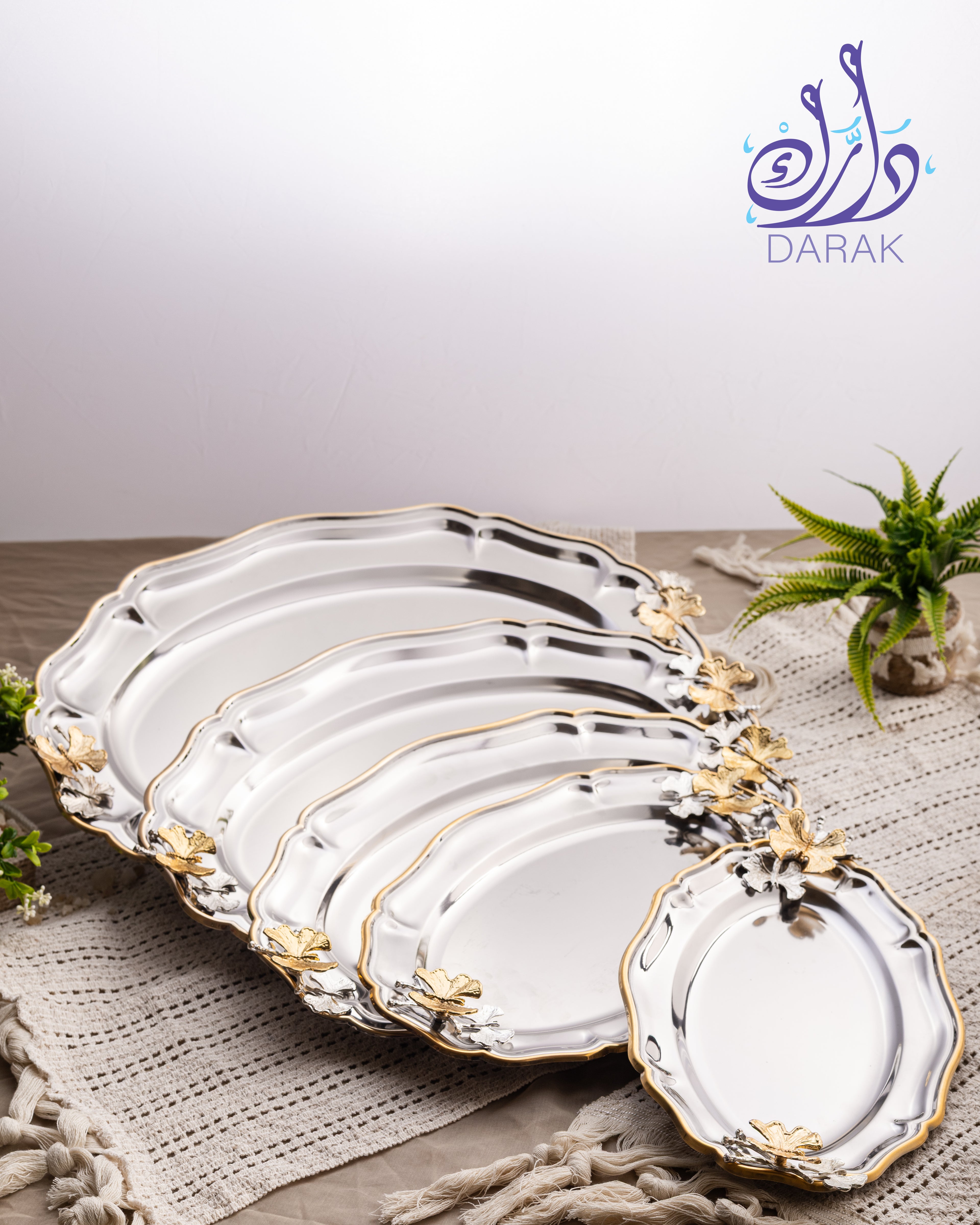 Farasha Scallop Platter Set 5